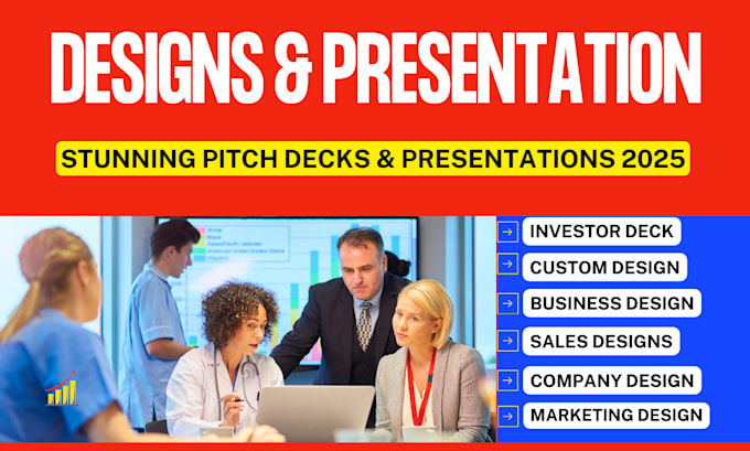 Gig Preview - Create professional pitch deck, powerpoint presentation design and google slides