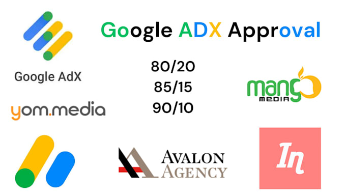 Gig Preview - Confirm approved your website from adx by different adx companies