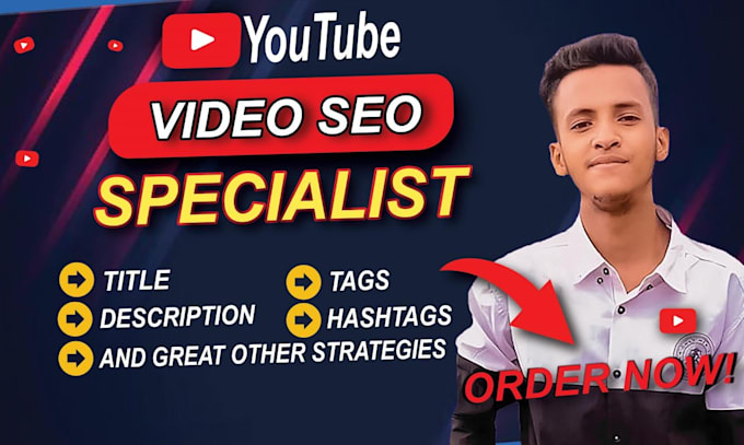 Bestseller - be your youtube video SEO specialist and channel manager