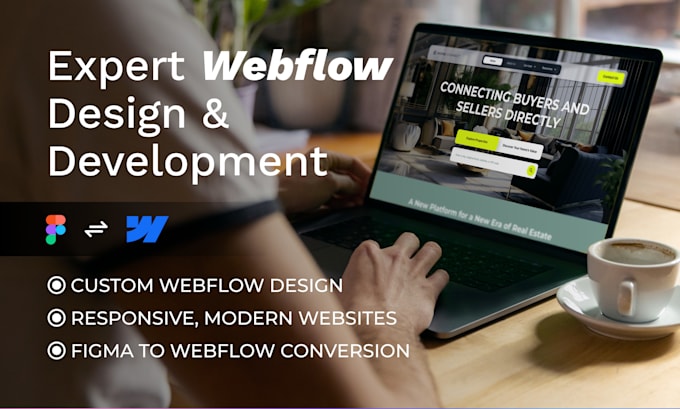 Gig Preview - Provide expert webflow design and development figma to webflow custom websites