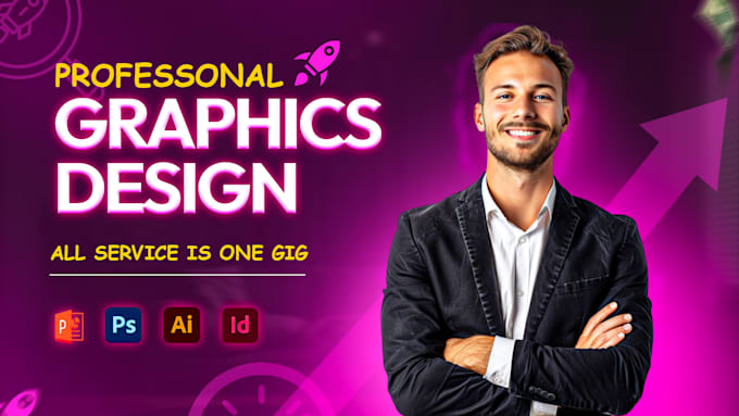 Gig Preview - Create graphic design of any kind you need with adobe photoshop, illustrator