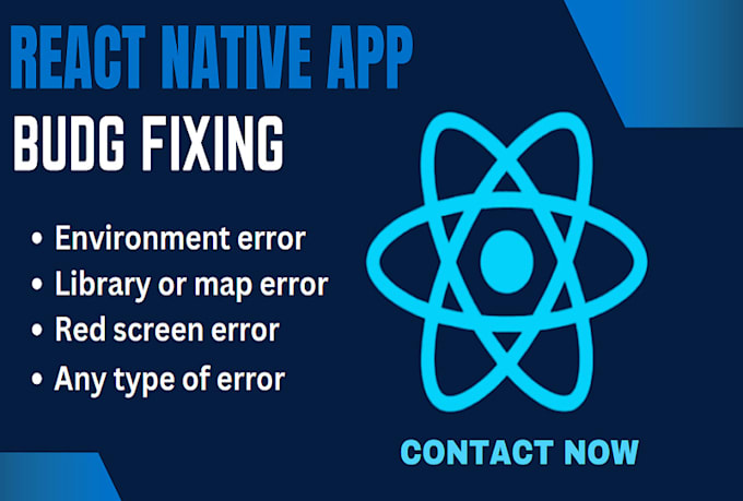 Gig Preview - Fix bugs and errors in your react, react native, expo app