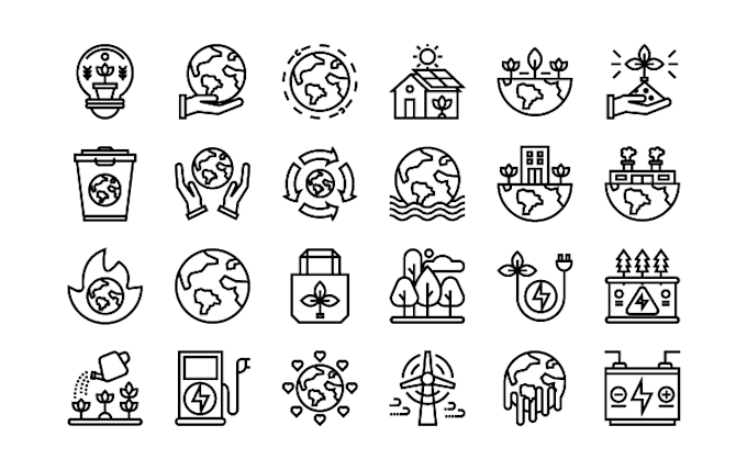 Gig Preview - Design custom outline icon set