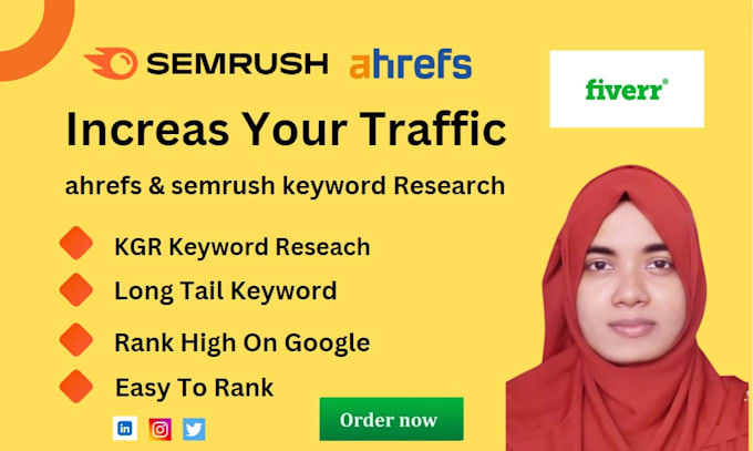 Bestseller - do advance keyword research using ahrefs and semrush