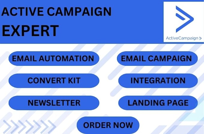 Gig Preview - Build your activecampaign automation, create landing page and sign up form