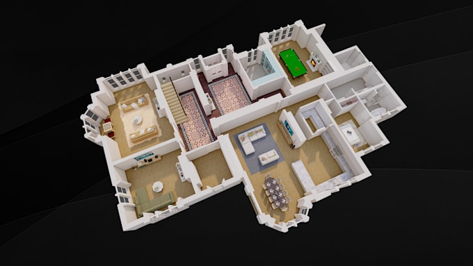 Gig Preview - Provide premium quality 3d floor plan