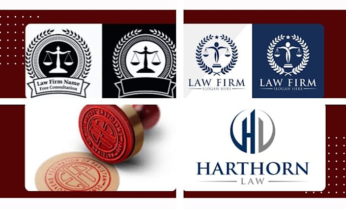 Gig Preview - Design a custom law firm logo for lawyers and legal professionals