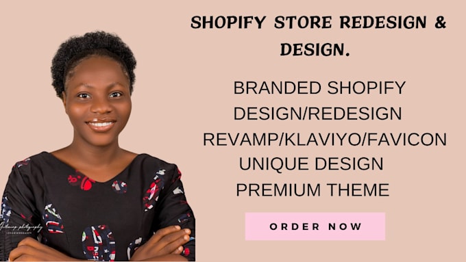 Gig Preview - Do shopify store redesign store design website store design