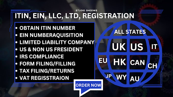 Gig Preview - Get 1040, 1041 sam gov, llc registration, itin, tax id, dissolve llc, vat oss