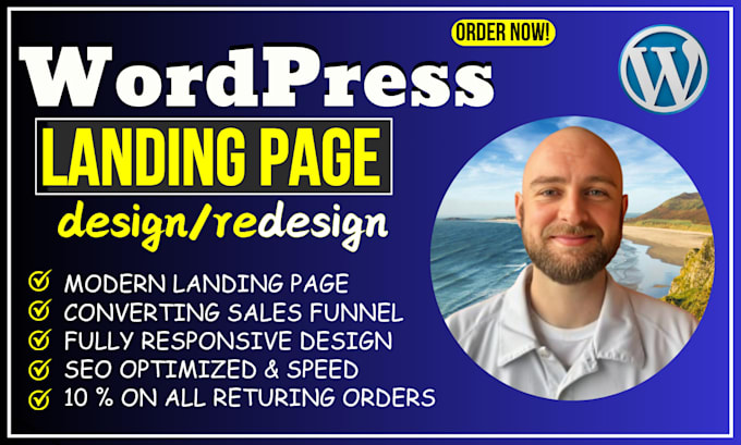 Bestseller - design responsive wordpress landing page elementor or elementor pro landing page