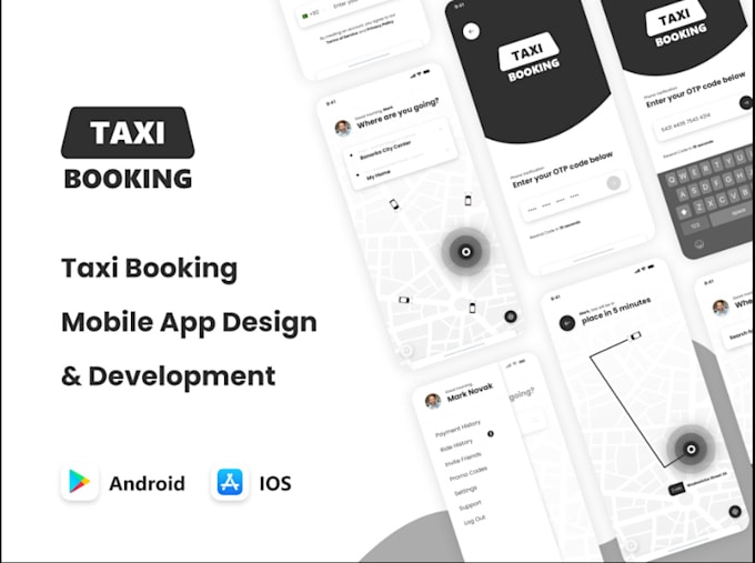 Gig Preview - Develop create taxi booking app uber clone taxi app taxi booking website