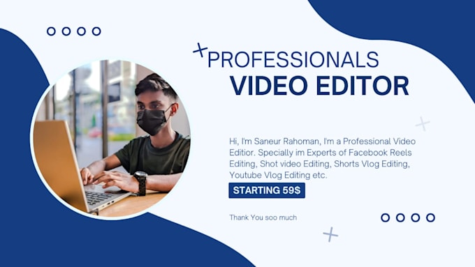 Gig Preview - Do professional video editing services withing 24 hours