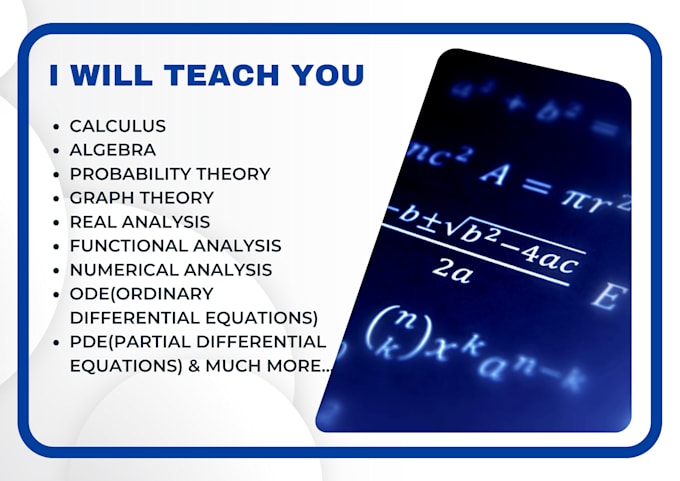 Gig Preview - Be your online math tutor