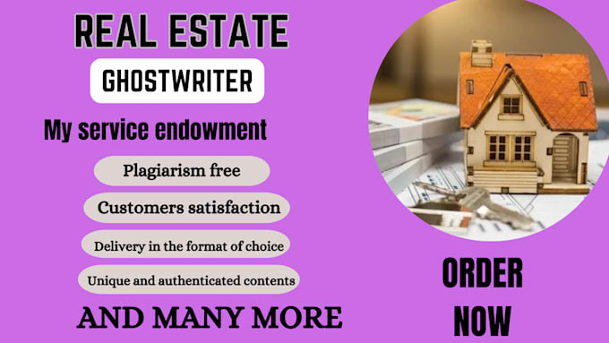 Gig Preview - Ghostwrite real estate ebook and personal finance, forex trading, business ebook