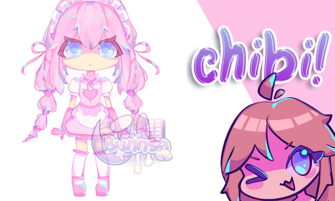 Gig Preview - Draw your oc,roblox avatar,gacha oc in a chibi art style