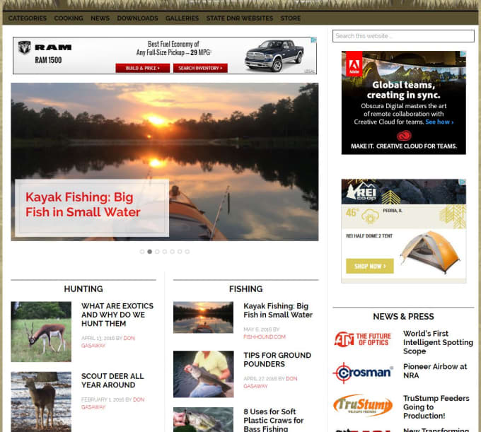 Bestseller - publish your guest post on my established hunting and fishing website