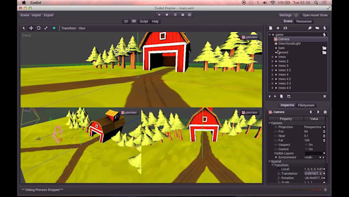 Gig Preview - Make a trendy hit 2d, 3d godot game for you