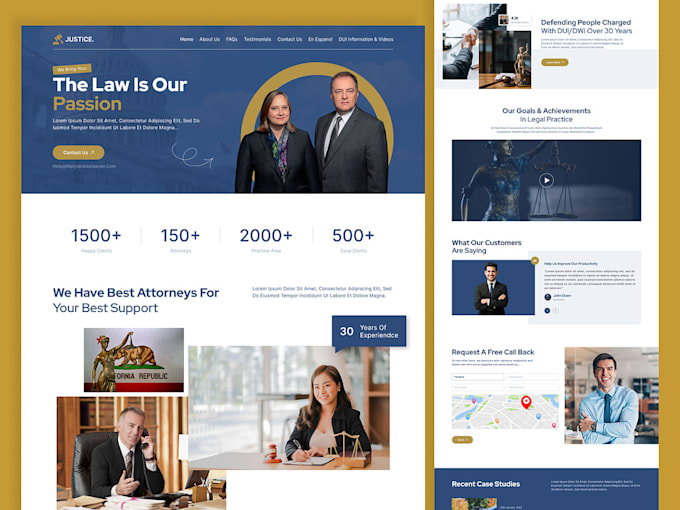 Bestseller - develop attorney website law firm lawyer, legal office wordpress website design