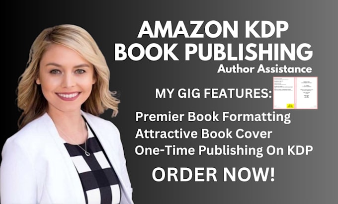 Gig Preview - Do amazon kdp cover, book formatting for amazon kdp, amazon kdp book publishing