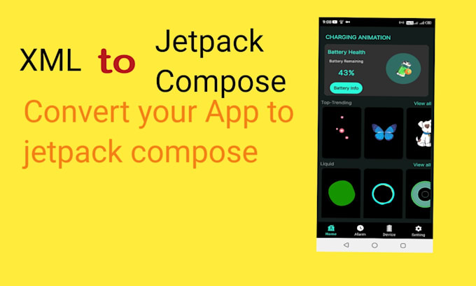 Bestseller - convert complex android XML to jetpack compose