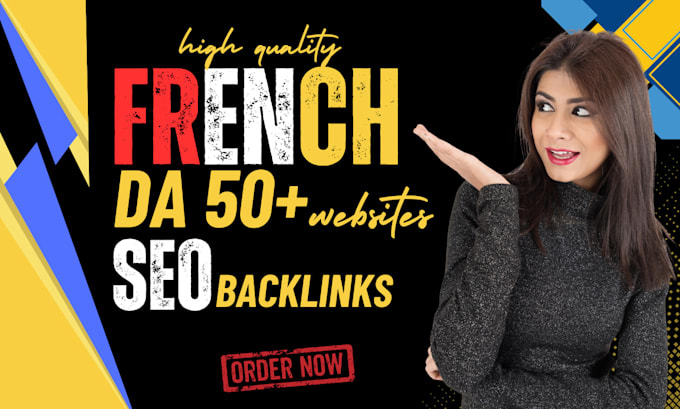 Gig Preview - Provide french link building with high da dofollow french SEO backlinks