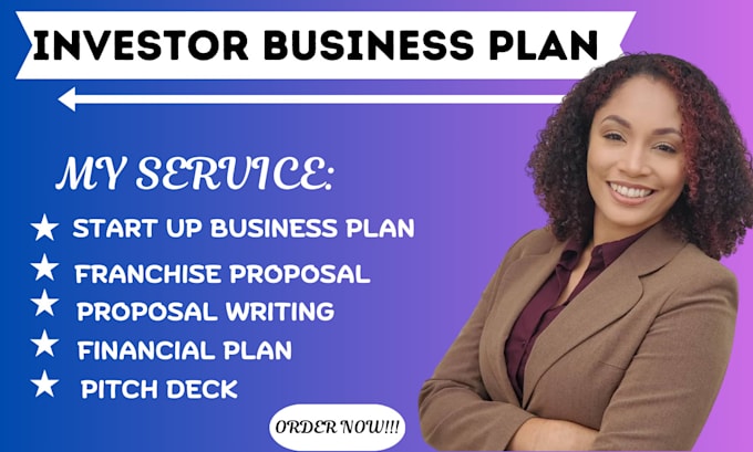 Gig Preview - Investor ready business plan startups franchise proposal business financial plan