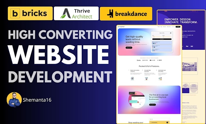 Gig Preview - Be your bricks builder, thrive architect, breakdance reliable developer