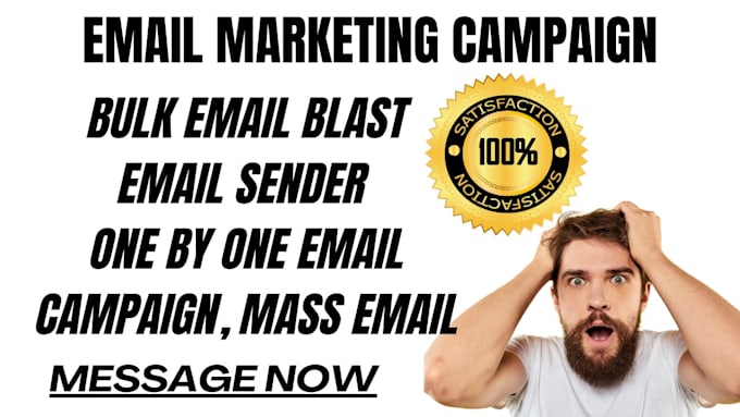 Gig Preview - Send bulk emails, mass email campaign