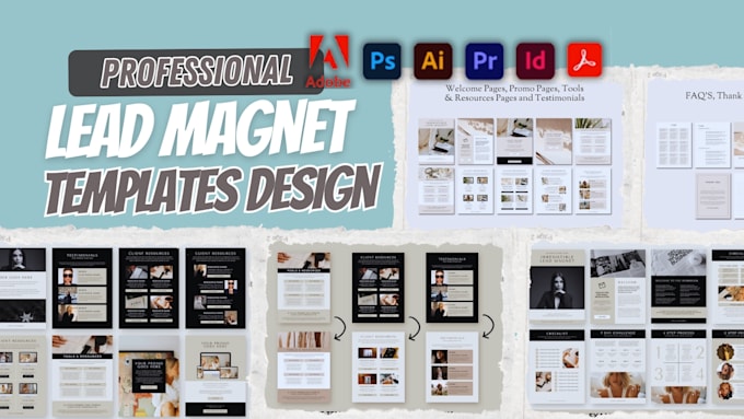 Gig Preview - Format, design lead magnet templates canva ebook workbook worksheets for coaches