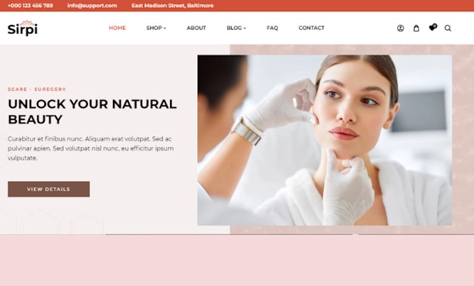 Gig Preview - Skincare shopify store skincare skincare website beauty website shopify website