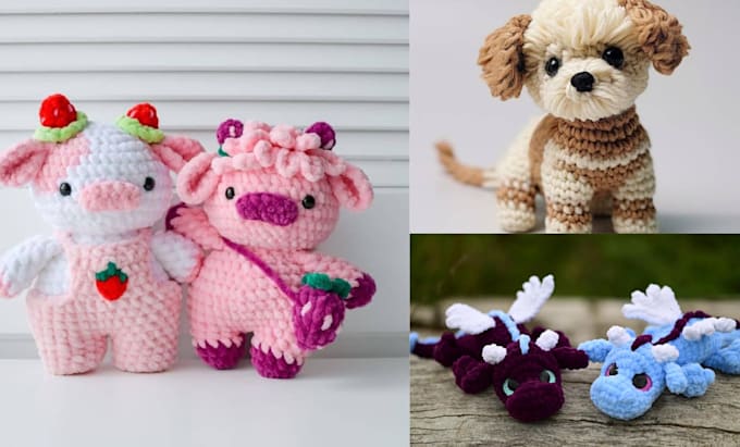 Gig Preview - Write detailed PDF amigurumi crochet patterns with pictures and video tutorials