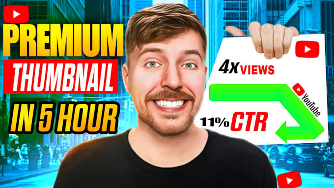 Bestseller - design an attractive thumbnail for youtube