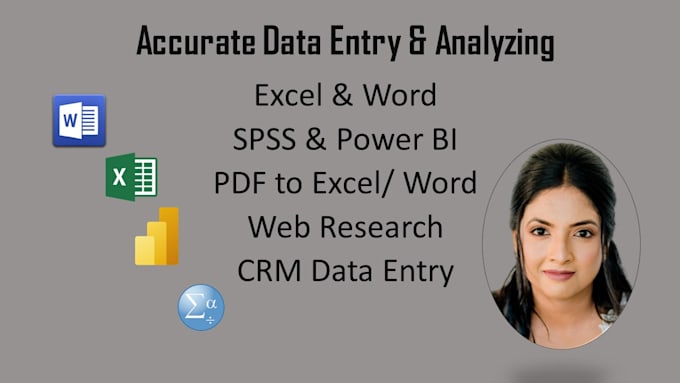 Gig Preview - Do fast and accurate data entry and analyzing