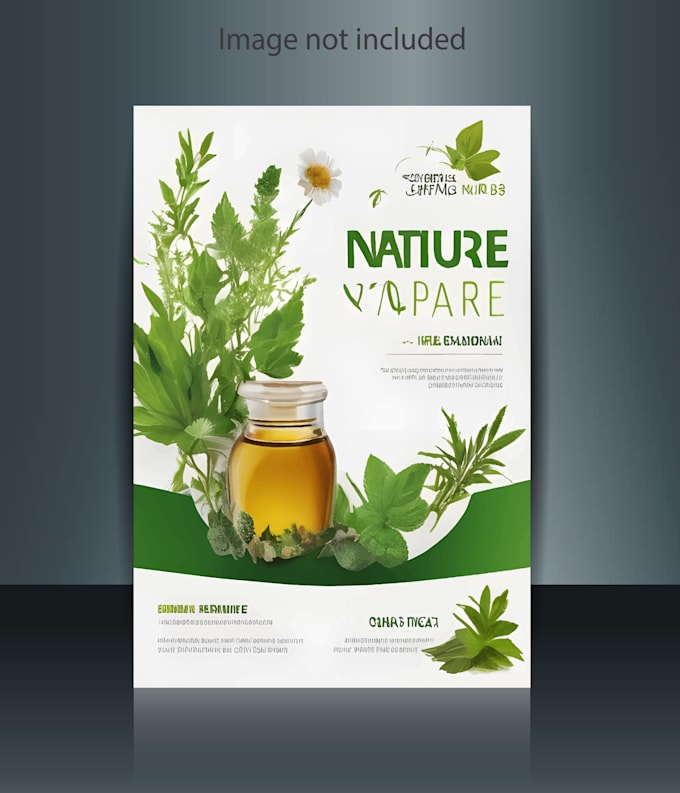 Gig Preview - Professional herbal product flyer design