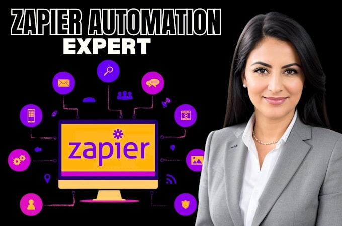 Gig Preview - Automate zapier, zapier app workflow, made com integration airtable workflow zap