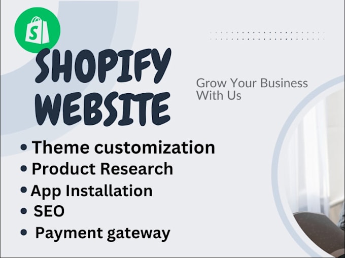 Gig Preview - Design, redesign shopify store, build ecommerce website shopify, godaddy wix