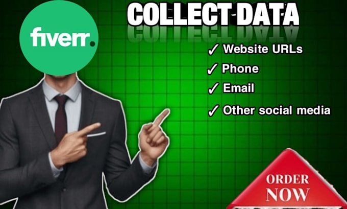 Gig Preview - Collect data , websites urls, email, phone and so on