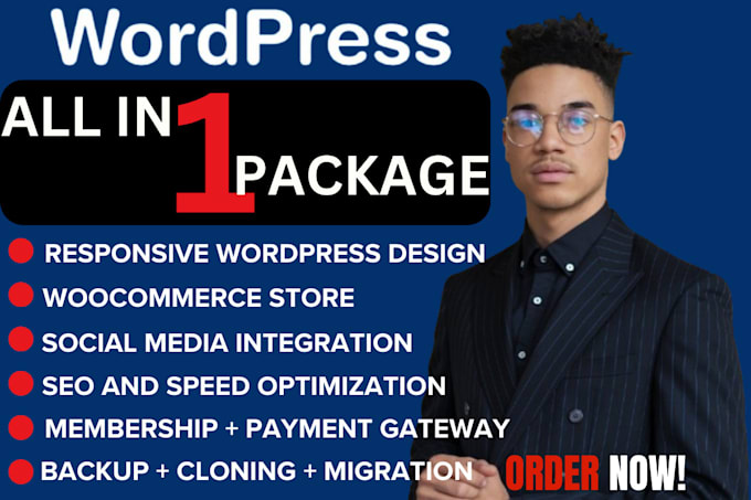 Bestseller - design, redesign, build, rebuild, fix, clone, edit, update wordpress website