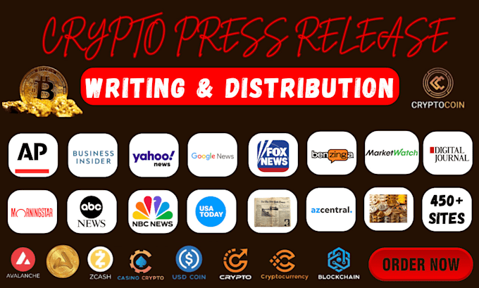 Gig Preview - Do crypto press release, distribute crypto press release, and nft press release