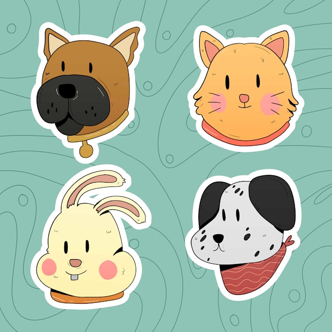 Gig Preview - Draw your pet into a cute kawaii character