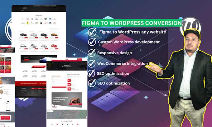 Gig Preview - Convert figma designs to responsive wordpress websites