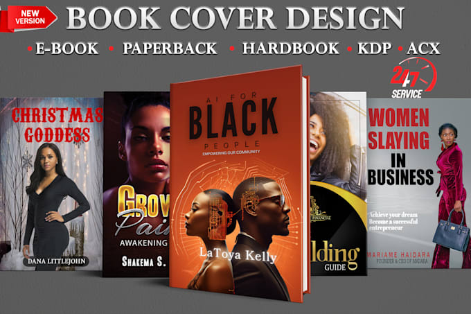 Gig Preview - Do modern book cover, ebook cover design, kindle cover, amazon KDP cover design