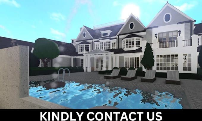 Gig Preview - Be bloxburg house builder, build roblox bloxburg house mansion building from yt