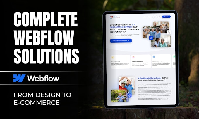 Gig Preview - Provide webflow design, customization, cms, SEO, and ecommerce