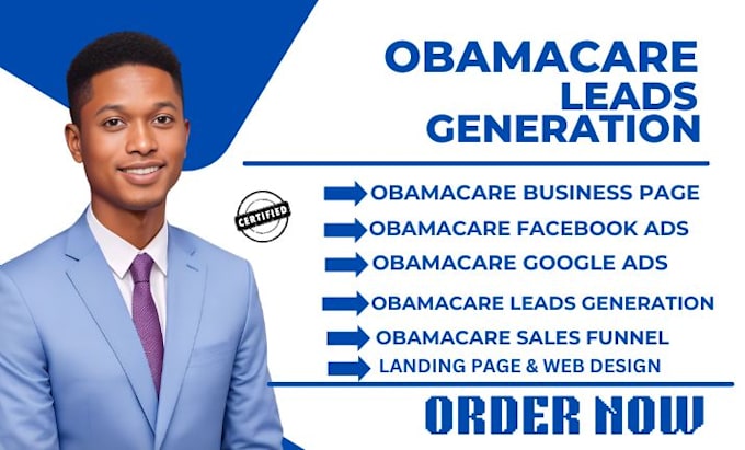 Gig Preview - Generate obamacare leads obamacare obamacare landing page obamacare leads