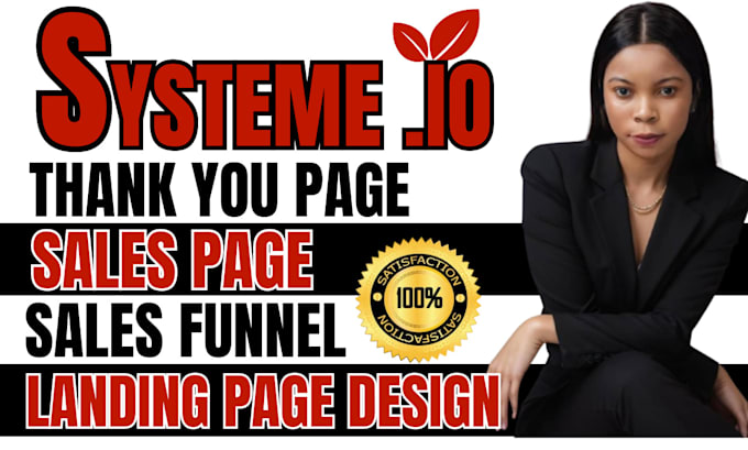 Gig Preview - Create systeme io sales funnel, landing page in systeme io