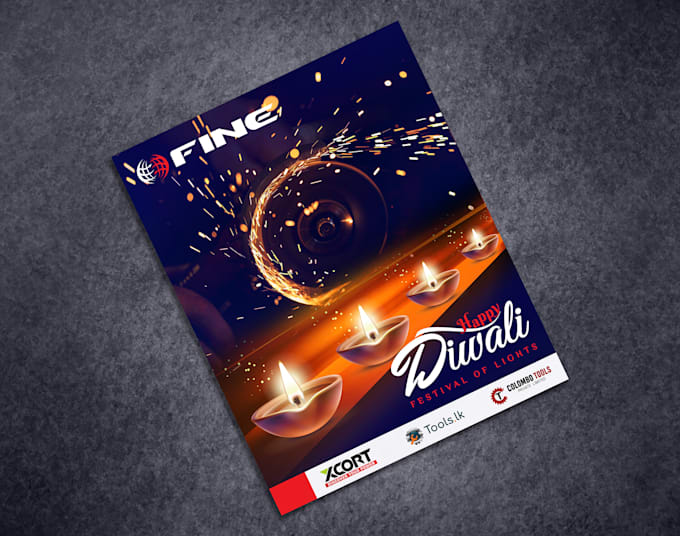 Gig Preview - Diwali greeting poster designer