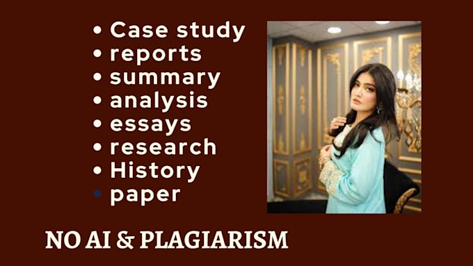 Gig Preview - Write urgent essays, reports, case study, summary, business research