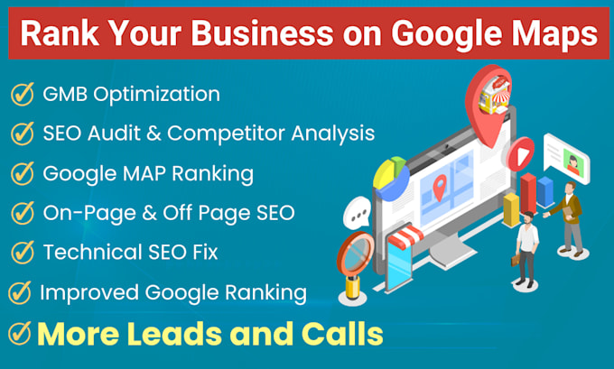 Gig Preview - Do google business profile for local seo, gmb, gbp map ranking, local 3 pack