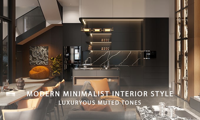 Gig Preview - Transform your space with modern minimalist interior design